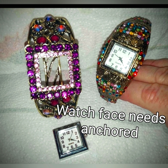 Jeweled Watch Bracelets Lot for Repair - Picture 12 of 16